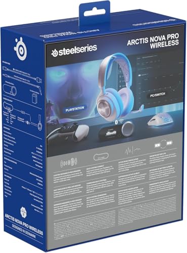 undefined SteelSeries ゲーミングヘッドセット ヘッドホン Arctis Nova Pro Wireless PS White 軽量 無線 ワイヤレス PS用 密閉型 ハイレゾ アクティブノイズキャンセリング搭載 Hi-Fiサウンド PC/PS 5/4/Switch2/Switch/スマートフォン対応 61526 ホワイト 調整可能 の商品画像 18