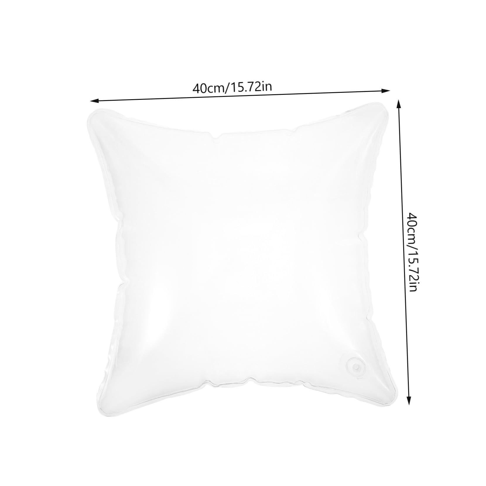 2stücke Camping Aufblasbares Kissen Transparentes Design Bequeme Reisekissenfüllung Tragbar Für Outdoor Strand Und Entspannung