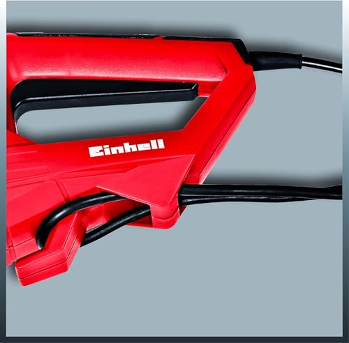 Foto von Einhell Elektro-Heckenschere GC-EH 4550 (geringes Gewicht, Messer aus lasergeschnittenem und diamantgeschliffenem Stahl, inkl. Alu-Messerabdeckung), Rot