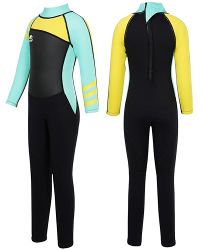 Gogokids Traje de Neopreno para Niños Niñas - Traje de Buceo de Una Pieza 2.5mm Neopreno Ropa de Natación UV 50+ Protección Solar