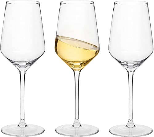 Image of Ash & Roh Ideal for White or Red Party Wine, Whisky Wine Clear Glass (Cut Wine Glass, Pack of 3)