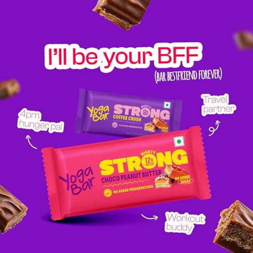 Image of Yoga Bar Strong Choco Peanut Butter Bar, 50 gm