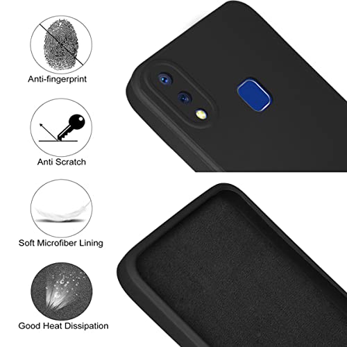 Image of Jkobi Back Cover Case for Vivo Y95 | Vivo Y93 | Vivo Y91 (Inside Fiber Cloth | Smooth Matte Finish | Elegant Professional Look |Black)
