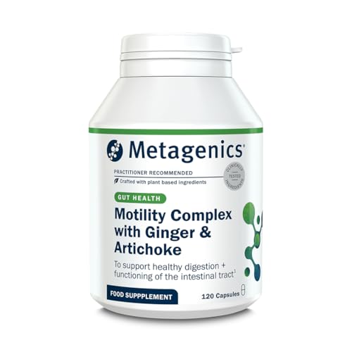 Metagenics Motility Complex with Ginger & Artichoke - Vegan Botanical Blend Capsules for Digestive Support - 120 Capsules