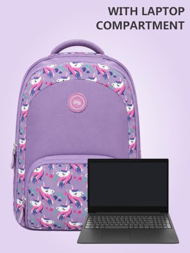 Image of PB Pearlbags LARSEN 21L Printed Casual Backpack,3 Compartment,Premium Fabric,Water Resistant Anti Theft,School & College Bag for Boys and Girls,Office & Travel Bag for Men and Women,46X31X15 Cms