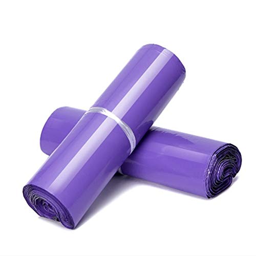Buste Per Spedizioni,Buste Spedizione 100 buste di posta in materiale PE impermeabili viola nuove buste di imballaggio stampate con sacchetti di immagazzinaggio di corriere autosigillanti(Color:38x52c
