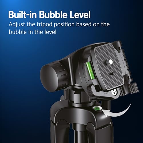 Tygot X2 Professional 60 Inch (150CM) Tripod for DSLR, Camera | Height: 5 Feet | Max Load: 5kg | Portable Lightweight ABS+Metal Tripod | 360° Ball Head | Carry Bag (Black) - Image 5