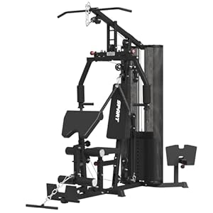 SPART Home Gym, Multifunctional Home Gym Equipment, Workout Station with 150LBS Weight Stack for Leg Press & Chest Fly, All in One Workout Machine Full Body Strength Training with Pulley System