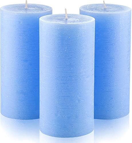 Set of 3 Charcoal Pillar Candles 7,5 x 15 cmBlack Dark Grey Gray Unscented Dripless for Weddings Home Decoration Relaxation Spa Church