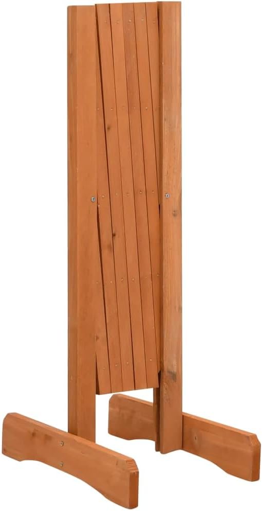Garden Trellis Fence Orange 47.2"x23.6" Solid Firwood