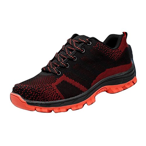 Herren Damen Arbeitsschuhe Stahlkappe S3 Schutzschuhe Mesh Turnschuhe Sicherheitsschuhe Sportschuhe Unisex Freizeitschuhe Leicht Sportlich und