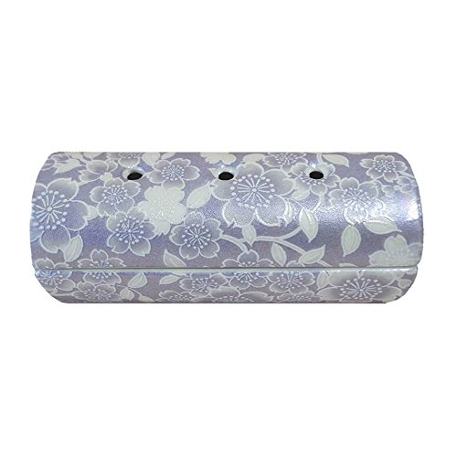 香炉単品『ゆい花』横置き筒型香炉 陶器製 藤 (j1273-1-3)