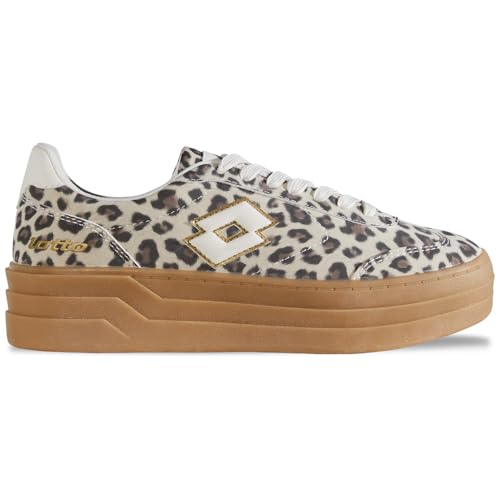 Con dettagli dorati Lotto Sneaker da Donna Stacky An, Leo Bianco Sporco, 41 EU