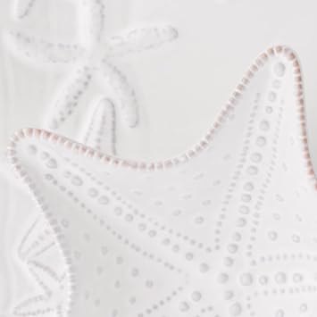 Mud Pie Chip and Dip Starfish Platter, White, Medium