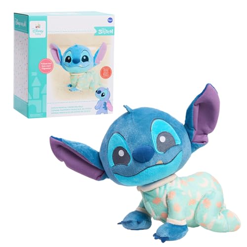 Disney Baby Musical Crawling and Talking Pals, Stitch, Interactive Plush Toy, Kids Toys for Ages 09 Month by Just Play