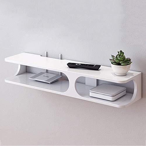 Möbel Wandmontage Schwimmende TV-Regale Medienkonsole für WLAN-Router TV-Box Set-Top-Box Lautsprecher Streaming-Gerät Spielekonsole Regale