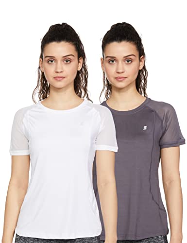 Image of Amazon Brand - Symactive Women T-Shirt (Pack of 2)