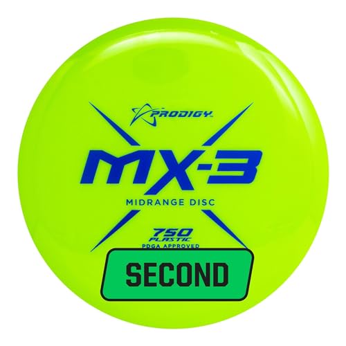 Prodigy Disc Factory Second 750 MX-3 | Slightly Overstable Midrange Disc Golf Disc | Extremely Durable | High-Level Controllability and Performance | 177-180g (Colors May Vary)