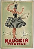 Maugein Hermanos Acordeón Póster Reproducción – Formato 50 x 70 cm Papel de lujo 300 gr – Venta del archivo digital HD posible, nosotros consultar