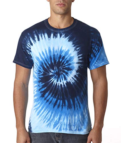 Tie-Dye Adult 5.4 oz., 100% Cotton T-Shirt 3XL BLUE OCEAN