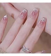 ネイルチップ ショート ミディアム 24枚入 つけ爪 キャッツアイ