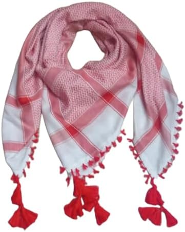 Adult Men Arab Head Scarf Keffiyeh Middle East Desert Shemagh Wrap Muslim Headwear Arabian Costume Accessories