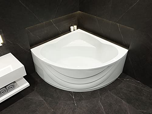 Elegantes Eckbadewanne 140x140 Komplett Set Bilder