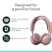 Logitech Zone Wireless 2 ES - Noise-Canceling Wireless Headset with Adaptive Hybrid ANC, Bluetooth - Rose