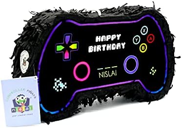 Nislai® pentolaccia Controllo Videogiochi piñata | Ideale Come Pinata di Compleanno per Bambini | Matrimoni | Addio al Nubilato o per Suonare la piñata | Dimensioni ca. 43x33x10 cm