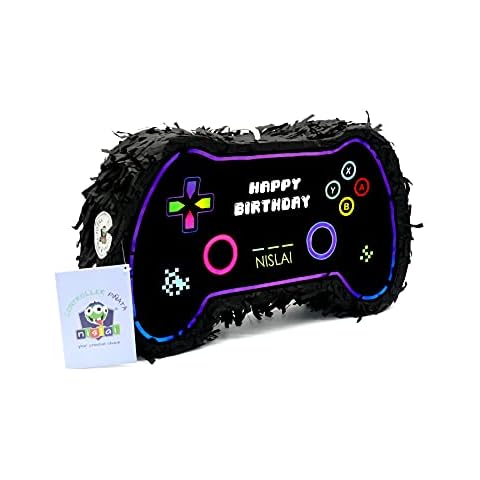 Nislai® Controller Pinata Geburtstag | Ideal für die Pinata Geburtstag Junge | die Gaming or Videogame Party Dekoration | Pinata Geschenk | u. 43x25x10 Cover
