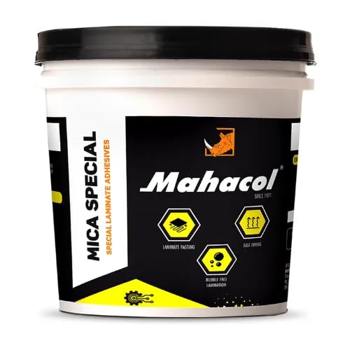 Image of Mica Special High Performance Woodworking Adhesive | Anti-Bubble and Waterproof | Quick Setting and Formaldehyde Free | Superior Coverage (5kg)