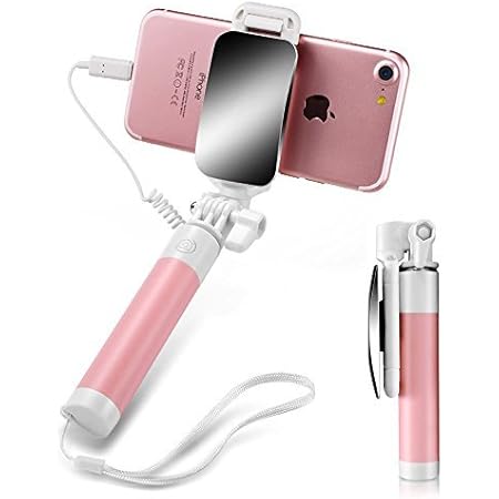 Amazon 自撮り棒 Axyo スマホ セルカ棒 有線 折りたたみ 超ミニ 軽量 ミラー付き 伸縮自在 充電不要 操作簡単 360度回転 背面カメラで自撮りでき Iphonex Iphone8 Iphone8 Plus Iphone7 Iphone 7 Plus Iphone6 Iphone6plus Iphone5 Amazon 自撮り棒 Axyo スマホ セルカ棒 有線 折りたたみ 超ミニ 軽量 ミラー付き 伸縮自在 充電不要 操作簡単 360度回転 背面カメラで自撮りでき Iphonex Iphone8 Iphone8 Plus Iphone7 Iphone 7 Plus Iphone6 Iphone6plus Iphone5