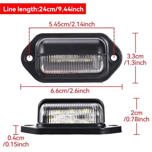 Luz de matrícula universal contra multas e ITV para camión y remolque 6