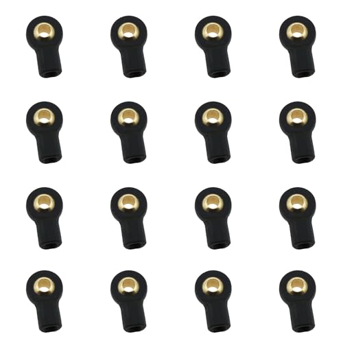 Haidong M3 Tie Rod End Ball Joint M3 Lever Steering Linkage Tie Rod End Ball Head Holder Tie Rod for RC Model Aircraft/Car/Boat Lever Steering Ball Head Connecting Rod End (M3XL15MM) -12PCS