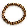 MILAKOO 5 Pcs Wooden Beaded Bracelet Bangle for Men and Women Elastic 8MM Beads #1