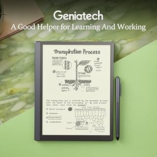 Geniatech Kloudnote Slim 10.3" Digital Notebook, E Ink Tablet and ePaper Notepad for ebook Reading and Writing, 227ppi ereader Device in 2025, 5.3mm Ultra-Thin (Grey)