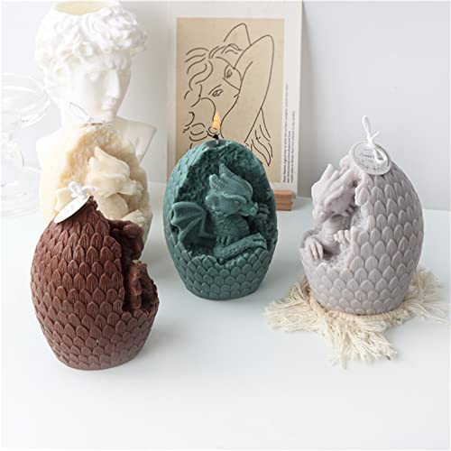 Broken Shell Dinosaur Egg Silicone Candle Soap Mold Fondant Chocolate Candy Mould Cake Decorating Tool Epoxy Resin Plaster Polymer Clay Mould #TOP6