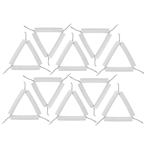 OSOLADY 10pcs Ceramic Crucible Experimental Apparatus Labs Crucible Rack Laboratory Supplies Laboratory Crucible Stand Science Equipment Supplies Labs Crucible Shelf White Stainless Steel