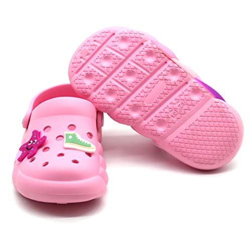 Image of SVAAR Slingback Clog Shoes for Boys & Girls || Indoor & Outdoor Sandals Clogs for Kids with 4 Cartoon Charm