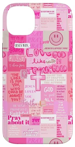 God Christian Jesus Saves Bible Verse Collage K[[ Y2k X}zP[X iPhone 14 Plus p