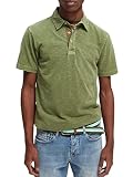 Scotch & Soda Herren Cotton-Jersey Polo Polohemd, Military 0360, M