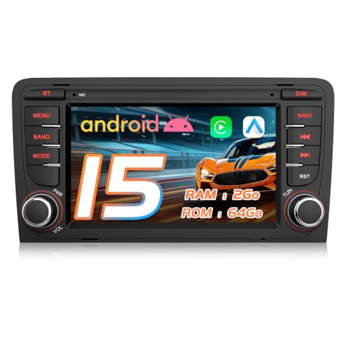 Autoradio GPS Audi A3 pour voyager connecté en CarPlay 7 pouces