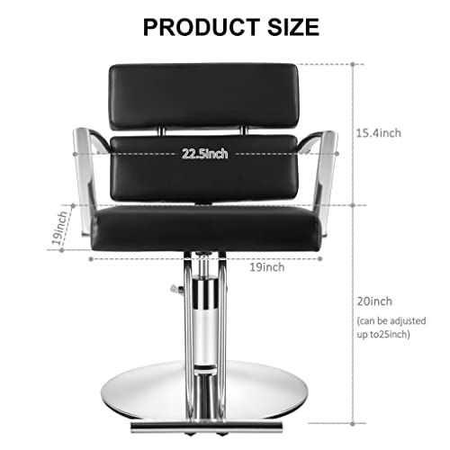 Artist Hand Barber Chair For Barbershop, Salon Chair For Hair Stylist With Heavy Duty Hydraulic Pump, 360 Degrees Rolling Swivel Stylist Chair Spa Beauty Equipment For Hair Stylist Women Man #TOP2