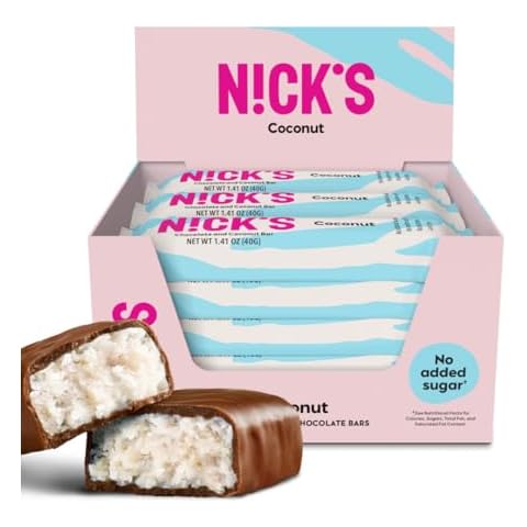 N!CK'S Coconut Keto Chocolate Candy Bars Cover