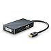 Produktbild CSL - 4k 3in1 Mini Displayport 1.2 zu HDMI VGA oder DVI Adapter - 3840x2160 UHD 2160p 4k - kompatibel mit PC MAC Apple ASUS Dell Google Lenovo HP Toshiba Video und Audio-Übertragung - schwarz