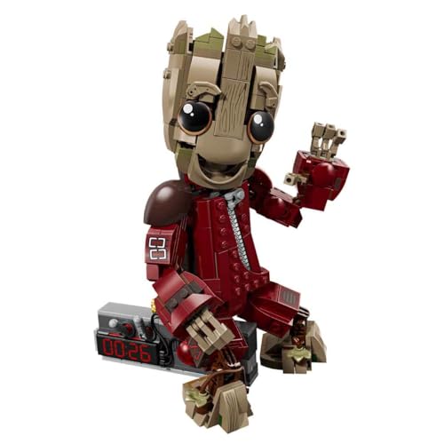Image of LEGO 76341 Marvel Space Pirate Ravengers Jumpsuit Groot Toy Birthday Present Blocks Boys Girls Children 10 11 12 Elementary School Space Battle Robot