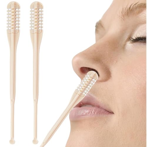 Image of CEKEE Manual Nose Hair Remover Wooden | Portable Nose Hair Cutter for Men & Women | Painless Manual Nose Hair Trimmer & Ear Nose Hair Removal Tool | Non-Electric Nose Hair Cutter