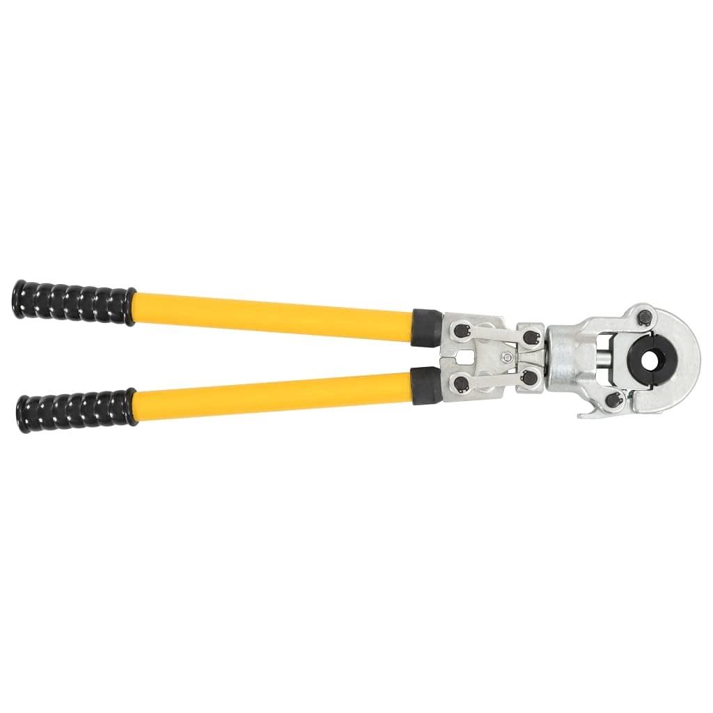 Pinza crimpadora hidráulica, material de acero, cabeza giratoria a 360°, campo de engarzado 16-32 mm, fuerza de engarzado 60 KN, funda, 4 adaptadores a presión con brazos