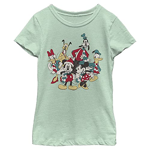 T-shirt Disney fille col rond idéal pour les fêtes de fin d'année en famille