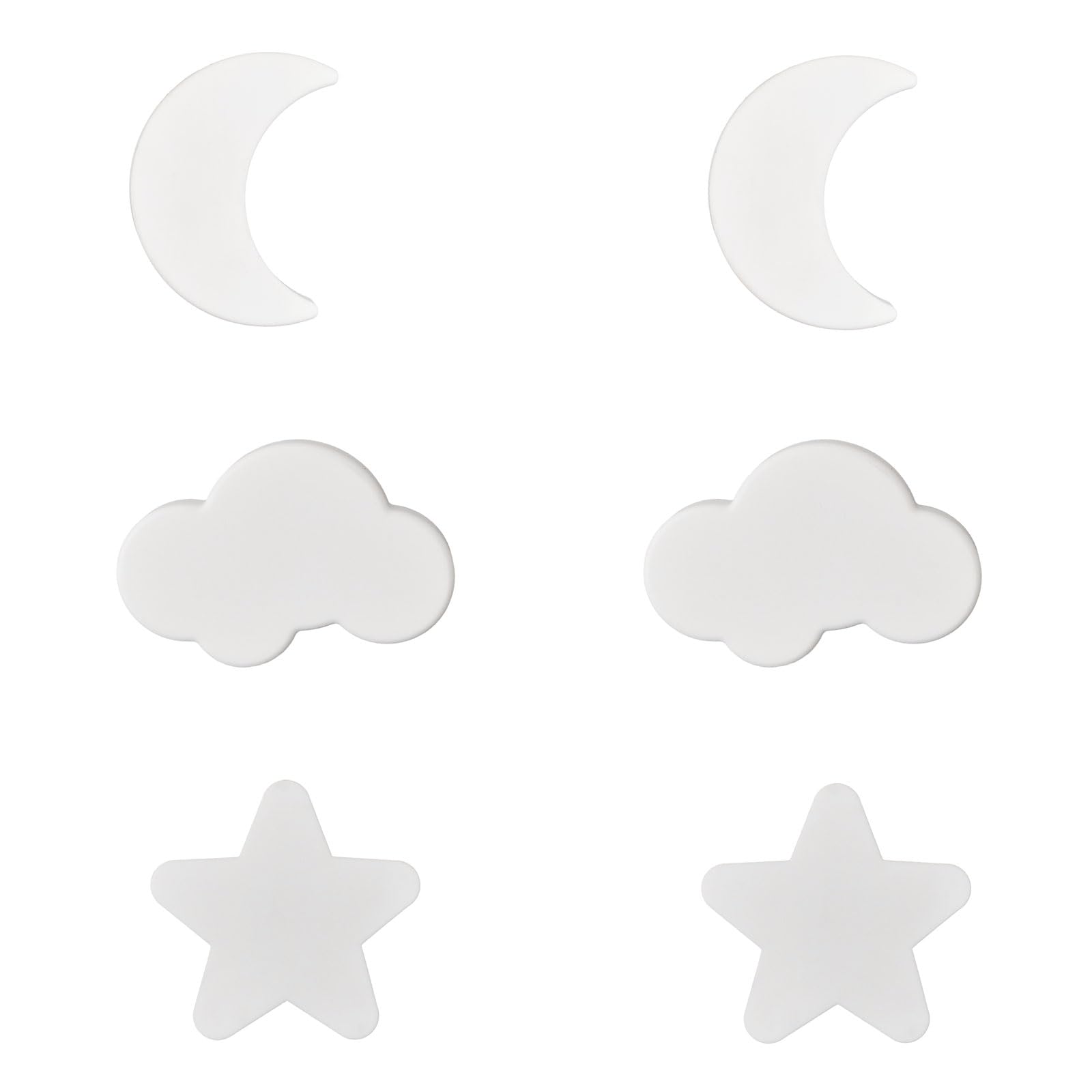 6 Maniglie Per Mobili Morbide A Forma Di Stella, Luna E Nuvola - Anticollisione Per Bambini - Foto 10